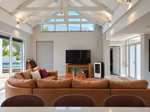 Moxie House — Sunlit downstairs living room